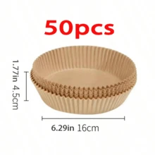 1/50/100/200pcs Square Disposable Air Fryer Liners (6.3 Inch/8 Inch), Paper Air Fryer Liners, Paper Basket Bowls, Baking Trays, Oven Accessories, Baking Tools, Kitchen Gadgets, Kitchen Accessories - Multicolor - View 16
