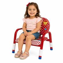 Kit 2 Cadeirinha Infantil Menino Menina Com Encosto Assento Confortável Reforçada - Azul - Visão 6