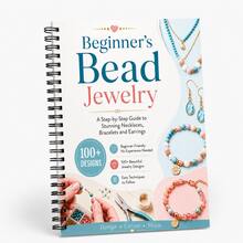 Beginner Beaded Jewelry Making Coil Book, Handmade DIY Necklace, Earrings, Bracelet Tutorial Manual, 100+ Beaded Jewelry Design Patterns Reference Book, Zero-Based Jewelry Weaving Learning Notebook, Creative Making Guide For Handmade Enthusiasts - Style 1 - View 2