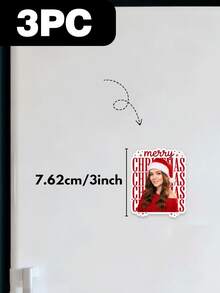 Custom Photo Christmas Refrigerator Magnet, Personalized Merry Christmas Picture Fridge Magnet, Customized Family Photo Magnet Xmas Home Decoration Holiday,Locker, Whiteboard, Kitchen Decor, Home Decoration, Party Favor, Unique Personalized Keepsake - Multicolor - View 13