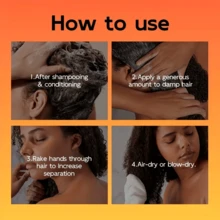 Jeffany Black Castor Oil Curl Cream. Contains Castor Oil To Create Perfect Curls. Tames Frizz And Provides Long-Lasting Hold, Suitable For All Curl Types. Makes A Great Gift. 50g - Cream - View 9