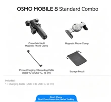 dji Osmo Mobile 8 phiên bản tiêu chuẩn Gimbal cầm tay OM8, thiết bị chống rung điện thoại, chống rung 3 trục, theo dõi 360 độ, livestream, Vlog, thiết bị tự sướng thần thánh - màu đen - Xem 11
