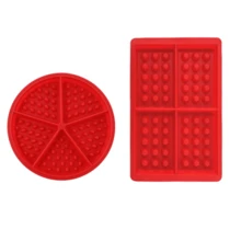 1/2 Buah Cetakan Wafel Silikon yang Dapat Digunakan Kembali, Set Dua Gaya: Bulat Berbentuk Kipas dengan Sekat + Persegi 4-Grid, Cocok untuk Oven dan Penggorengan Udara. Mudah Dilepas dan Anti Lengket, Menciptakan Tekstur Wafel yang Jelas dan Tiga Dimensi, Mudah Digunakan, Pemula Dapat dengan Mudah Memulai. Dapat Membuat Wafel Sarapan Buatan Sendiri, Kue Kecil, Camilan, Makanan Sehat dan Bebas Aditif - View 14