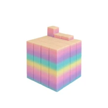 1pc 5.5*5.5cm PLA Material 3D Printed Modular Art Stress Relief Fluid Magic Cube, Desktop Decor, Party Interaction, Collection Display, Attention Training Aid And Sculpture, Gradient Or Solid Color Options (Suitable For Teenagers) - Multicolor - View 6
