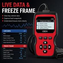 2026 New OBD2 Scanner - Handheld Car Diagnostic Tool, Supports Reading/Clearing Codes, Real-Time Data Stream, Engine Light Check, Battery Test, Etc., Suitable For Vehicle Diagnostics, Vehicle Diagnostic Tool, User-Friendly Interface, Durable Construction, Battery-Free - one-size - View 5
