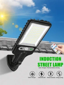 4/2/1pc Outdoor 504 LED Solar Street Light With Remote Control And Motion Sensor, 6500K/3000LM Dusk Solar Flood Light, 3*1500mAh/IP44 Waterproof, Adjustable 3 Lighting Modes Solar Wall Light, Suitable For Home Decor, Garden, Street, Patio, Garage - Solar Street Light - View 17