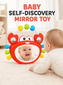 Rocking Sound & Light Crab Rattle Baby Toy, 0-2 Years Old Infant Hand-Grip Ball, Early Education Music Enlightenment Educational Toy - Multicolor - View 4