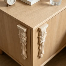 2pcs Solid Wood Carving Stigma, Woodworking Supplies, Home Decorations, Suitable For Cabinets, Doors And Windows, Furniture, Background Walls, Porches, Offices And Other Decorations, Holiday Decorations, DIY Decorations. - Multicolor - View 10