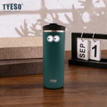 Tyeso 750ml Portable Stainless Steel French Press Coffee Tea Pot With Double-Wall Insulation, Filter, Outdoor Practical Cup With Eye Sticker - Multicolor - View 14