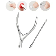 2/1 Set Professional Stainless Steel Manicure Set - Nail Clipper, Nail Pusher, Nail File Set, Dead Skin Removal Foot Care Tools, Suitable For Nail Care - Silver - View 6
