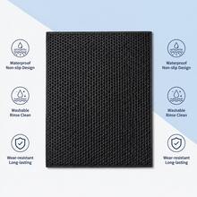 EVA Honeycomb Double-Layer Cat Litter Mat, Waterproof Anti-Splash, Easy To Clean And Washable, Cat Litter Box Mat, Pet Accessories, Black - Black - View 9