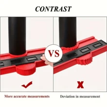 1pc Adjustable Contour Gauge - Precise Measurement Of Asymmetrical Shapes And Edges, Durable ABS Plastic Ruler, Suitable For DIY Woodworking, Carpet, Tile Installation, With Inch/CM Scale - Contour Ruler - View 6