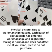 1 Box (54 Cards/Box) Oversized Playing Cards, Giant Playing Cards, Giant Wedding Playing Cards, Double Deck Playing Cards, Christmas And Halloween Gifts - Multicolor - View 10