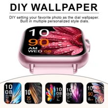 1pc Unisex Smart Watch, 1.83" Full Screen Touch, 180mAh Battery, Call/Answer Phone, Pedometer, Calorie, Sports Tracking, Alarm, Call/Message Notification; Multi-Function Sports Smart Watch, Compatible With Android And IOS - Multicolor - View 4