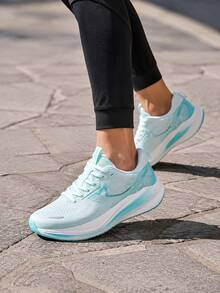 XTEP Men's Running Shoes Tancheng 3.0 LITE Spring Mesh Casual Running Shoes 974119110053 Foam Green/Clear Blue - Foam Green/Clear Blue - View 1