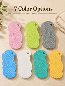 Fish Scale Texture Exfoliating Bath Sponge, 3D Textured Body Brush, Soft Reusable Dead Skin Remover, Quick-Dry Bath Sponge With Hanging Hole, Deep Cleansing Shower Accessory, Suitable For Men And Women - Multicolor - View 11