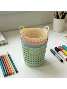 Mini Desktop Storage Basket/Plastic Storage Box/Miscellaneous Box, Home Use, Suitable For Desktop, Desk, Office, For Organizing, Shelf Storage Basket - Multicolor - View 6