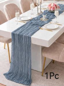 Cheesecloth Table Runner,1/6/10 Pieces Dusty Blue Cheesecloth Table Runner Boho Gauze Fabric Table Runner Rustic Sheer Runner For Wedding Birthday Baby Shower Party Boho Table Decoration - Dusty Blue - View 22