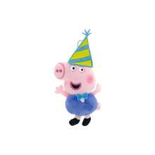 Official Peppa Pig & George"Party Hat"Series Plush Charm-Soft And Fluffy,Accessory For Backpacks Or Keychains,Perfect For Fans To Handle Or Collect. - Multicolor - View 9