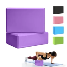 2 buah Balok Yoga Desain Minimalis Anti Selip EVA Kepadatan Tinggi Tahan Lama 120g, Cocok untuk Kebugaran, Tari, dan Latihan Peregangan Kaki - MultiWarna - View 2