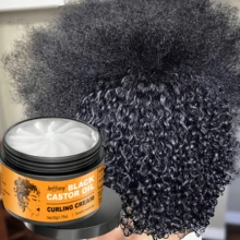 Jeffany Black Castor Oil Curl Cream. Contains Castor Oil To Create Perfect Curls. Tames Frizz And Provides Long-Lasting Hold, Suitable For All Curl Types. Makes A Great Gift. 50g - Cream - View 5