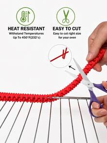 2/1pc Silicone Oven Rack Edge Guards, Heat Resistant Protective Covers For Kitchen Oven Racks - Multicolor - View 10