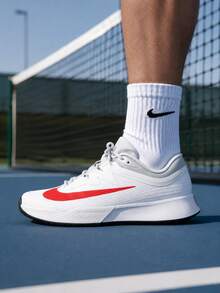 Nike Men's Tennis Shoes M ZOOM VAPOR PRO 3 HC Breathable Lightweight Sports Training Shoes FZ2161-109 - White/White Gold/Light Dark Red - View 4