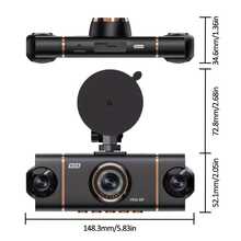 4‑Channel Panoramic 1080P Car Dashcam, 4‑Screen Simultaneous Display, HD Night Vision, WDR Technology, Built‑In G‑Sensor, Loop Recording, 24‑Hour Parking Monitoring Auto Accessory, For Driving & Road Trip Travel Use - A - View 9