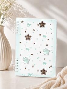 Starry Sky Diary Notebook - Detachable & Rollable Notebook - Designed For Fashionable & Aesthetic Girls - Suitable For Students' Daily Study And Classroom Office Use (Snap Buttons Need To Be Installed By Yourself) - A5 (Includes Back Cover) - View 6