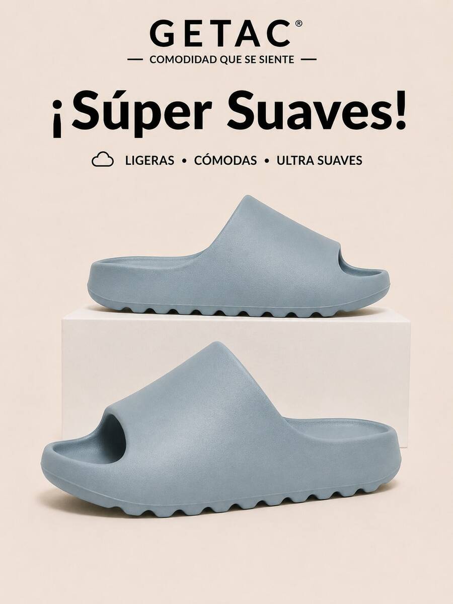 GETAC Chanclas Pantuflas Sandalias de moda EVA con Plataforma Gruesa 4 cm XL Suela Antiderrapante para Mujer y hombre Chanclas Suaves Secado rápido
