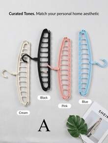 1pc Foldable Multi-Function Wardrobe Clothes Hanger, 11-Hole Non-Slip Bedroom Drying Rack, 360° Rotating Multi-Hook Living Room Storage Hanger, Suitable For Wardrobe, Bedroom, Living Room, Balcony, Kitchen And Bathroom Storage. Multi-Function Space-Saving Bedroom Furniture Clothes Hanger, Foldable Storage Standing Wardrobe Hanging Rack, 11-Hole Non-Slip Wardrobe Clothes Hanger, Multi-Hook Bedside Cabinet Hanging Rack, Moisture-Resistant Practical Kitchen Furniture Clothes Hanger, Style/Color Random. - Multicolor - View 9