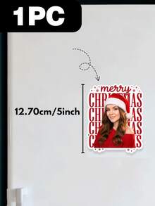 Custom Photo Christmas Refrigerator Magnet, Personalized Merry Christmas Picture Fridge Magnet, Customized Family Photo Magnet Xmas Home Decoration Holiday,Locker, Whiteboard, Kitchen Decor, Home Decoration, Party Favor, Unique Personalized Keepsake - Multicolor - View 16