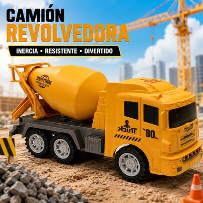 1 pieza Vehículos de ingeniería de juguete para niños, camiones de concreto excavadores de juguete, modelos de vehículos de construcción, regalos de cumpleaños para niños y niñas, regalos de Navidad y Halloween