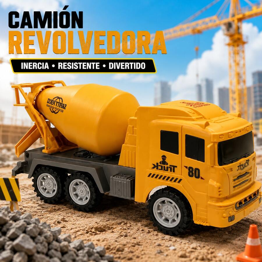 Kids Block Construction Vehicles - Yellow - View 1