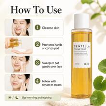 Toner Kondisioner Centella Asiatica 200ml, Air Wajah yang Menenangkan dengan Ekstrak Centella Asiatica, Hidrasi Mendalam, Menenangkan Kulit Sensitif dan Memperbaiki Warna Kulit Tidak Merata, Tekstur Cair yang Menyegarkan, Cocok untuk Perawatan Kulit Wajah Pagi dan Malam Hari, Cocok untuk Semua Jenis Kulit - Centella asiatica - View 8