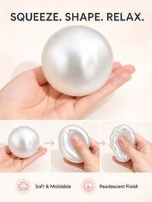 1 buah Mainan Remas Squishy Mutiara yang Dapat Dibentuk, Bola Pereda Stres Sensorik yang Lambat Mengembang, Mainan Pereda Kegelisahan dan Dekompresi yang Dapat Dibentuk untuk Dewasa, Mainan Pereda Tekanan Tangan dan Kecemasan, Hadiah Ulang Tahun, Natal, Paskah dan Pesta, Pengisi Tas Bingkisan - Putih - View 9