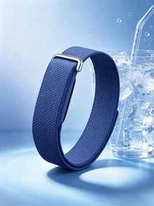 Nylon Sport Band Compatible With Google Air Women Men,Soft Breathable Wristband Replacement Micro-Adjustable Performance Loop - Dark Blue - View 8