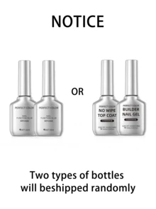 PERFECT COLOR Self-Leveling Builder Gel Kit, Builder Gel & Top Coat Tanpa Perlu Dilap untuk Overlay Kuku, Gel UV LED untuk Manikur Wanita Musim Gugur dan Halloween - Kit Pembuat - View 9