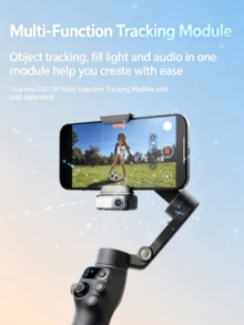 dji Osmo Mobile 8 phiên bản tiêu chuẩn Gimbal cầm tay OM8, thiết bị chống rung điện thoại, chống rung 3 trục, theo dõi 360 độ, livestream, Vlog, thiết bị tự sướng thần thánh - màu đen - Xem 4