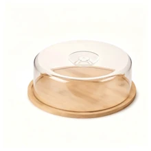 Round Pastry Plate, Suitable For Holding Cakes, Cookies And Bread. It Is Dust‑Proof And Insect‑Repellent With A Transparent And Attractive Design. Ideal For Parties And Afternoon Tea, It Offers A Simple And Elegant Display. - Multiple Specifications - View 7