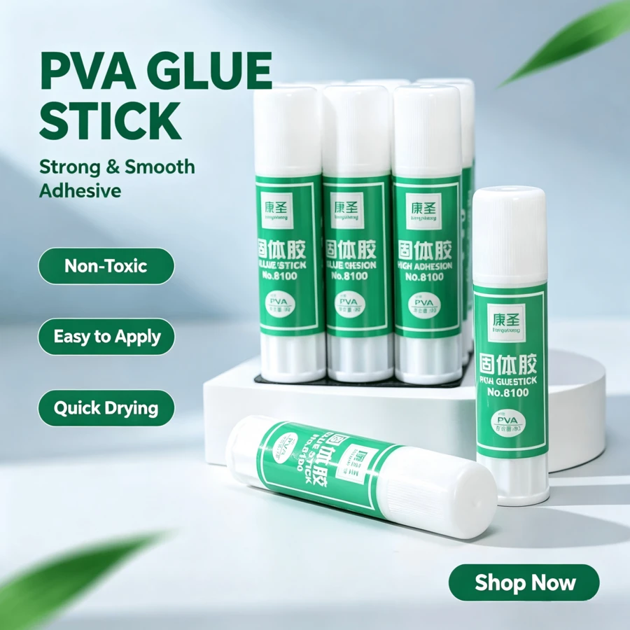 6PCS High Viscosity Glue Sticks, Large Capacity, Smooth Application, Fast Drying, Easy To Use, Strong Adhesion, Suitable For Document Pasting, Handmade Crafts, Office Processing, Schoolwork Organization, File Binding, Daily Document Bonding - Multicolor - View 1