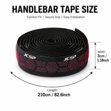 JCSP 3D Silicone Textured Bicycle Handlebar Tape, Anti-Slip Silicone Particles, High Support, Breathable, Road Bike Handlebar Tape, Comfortable Grip, Road Bike Handlebar Tape - Multicolor - View 4
