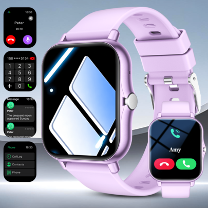 Smart Watch, Wireless Calling /Dial, Multi -Sport Mode, Calling Reminder And Rejection,Information Reminder,SMS Reminder,For IPhone/Andriod