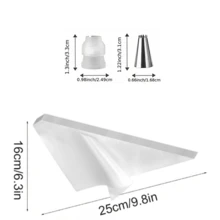 117pcs Cake Decorating Tools, Includes 110 Thickened Piping Bags, 6 Piping Tips, 1 Converter And Other Piping Tools, Suitable For Home Baking, Buttercream DIY - View 3