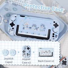 Cute Cat Protection Set For Switch2/Switch 2025/NS2, Detachable Protective Case, With 2 Cute PC Controller Caps, Storage Bag And Game Card Box, Tempered Glass Film, Game Accessories - View 3