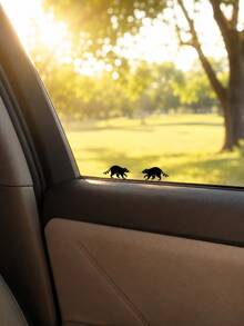 Miếng dán ẩn hình gấu mèo mini - Miếng dán gương chiếu hậu ô tô, trứng Phục sinh, miếng dán SUV, miếng dán cho bé trai, miếng dán cho bé gái, miếng dán trang trí ô tô - A - Xem 6