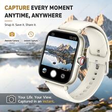 AQMWWG New Smart Watch Supports Multi-Language, Music Playback, Photo, Call And Message Notification, Weather Forecast, Multiple Sports Modes And Other Multifunctions, Equipped With 180mAh Large Capacity Battery, Ideal Gift For Men And Women. - View 4