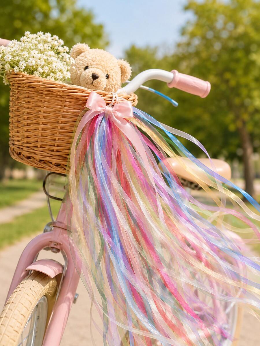 40pcs Rainbow Organza Ribbons - 90cm Pre-Cut, Suitable For Wedding Ribbon Wands, Hair Braiding, Gift Wrapping And DIY Handmade Rainbow Sheer Organza Tassel Decoration.
