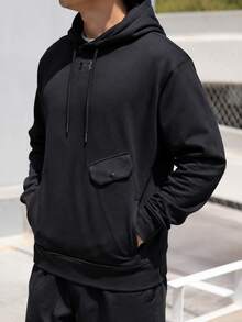 Under Armour Men's APAC M Elevated Fleece Sweatshirt Pullover Loose Fit For Fitness And Workout 1387974-001 - Black - View 2