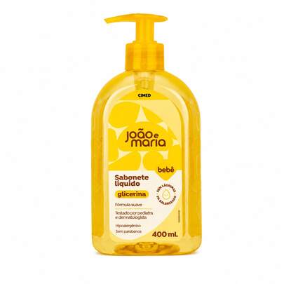 Sabonete Líquido Bebê Glicerinado Sem Lágrimas 400ml João&Maria
